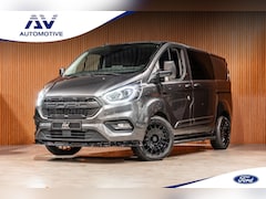 Ford Transit Custom - 300 2.0 TDCI DC | Dubbel cabine | L+R Schuifdeur | Elek stoelen | CarPlay | Lederen bekled