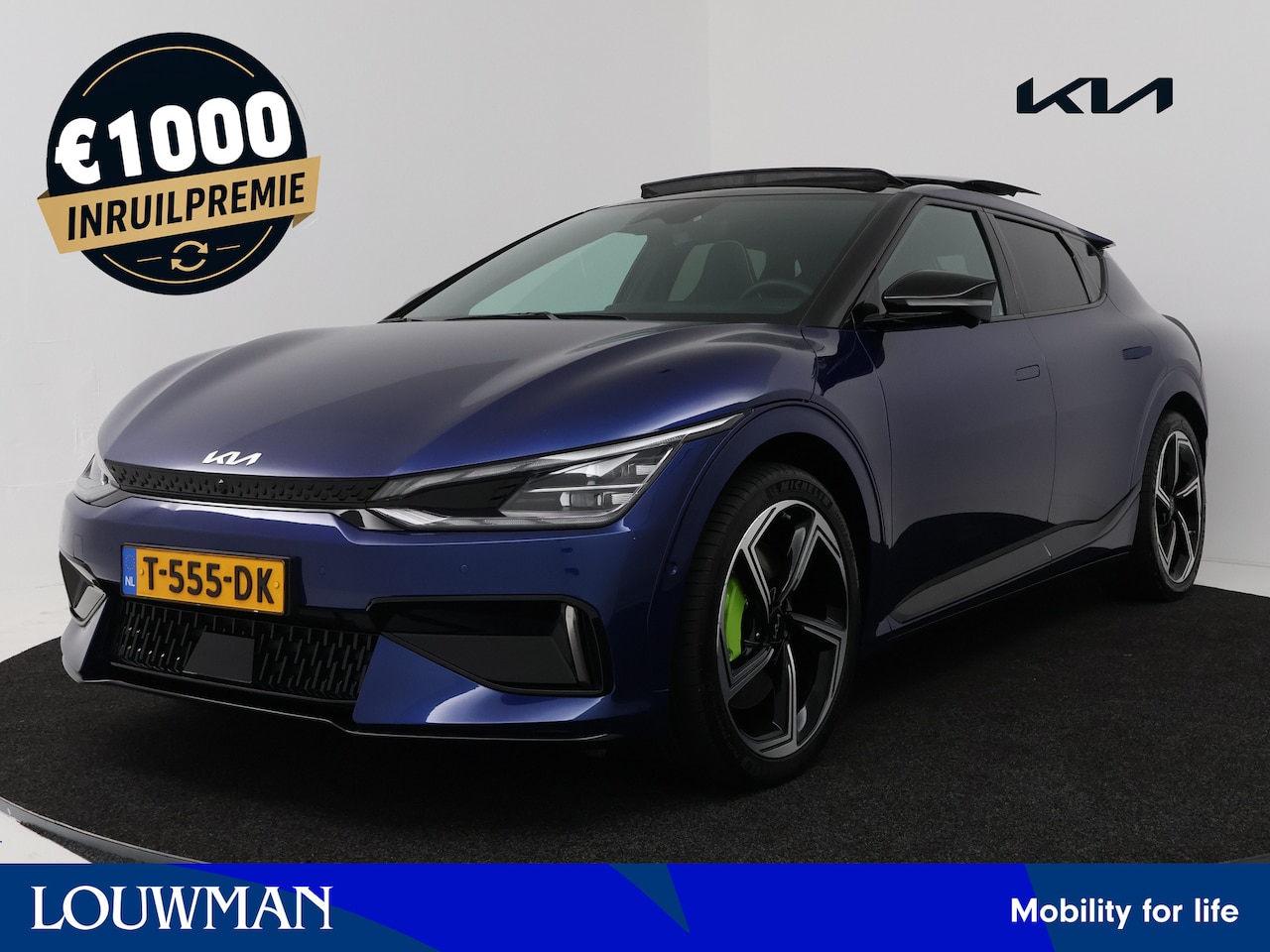 Kia EV6 - GT AWD 77.4 kWh | 585 pk | Panoramadak | Schaalstoelen | Head up Display | €1000-inruilpre - AutoWereld.nl
