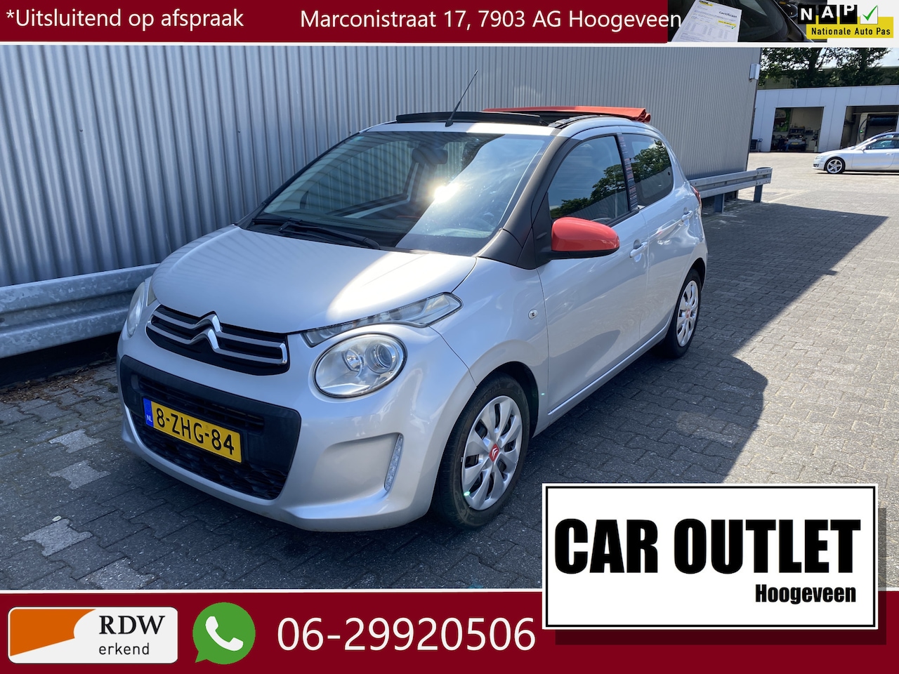 Citroën C1 - 1.2 PureTech Airscape Shine 1.2 PureTech Airscape Shine 5-Drs, A/C, Elec.ramen, Centr.vergr, nw. APK – Inruil Mogelij - AutoWereld.nl