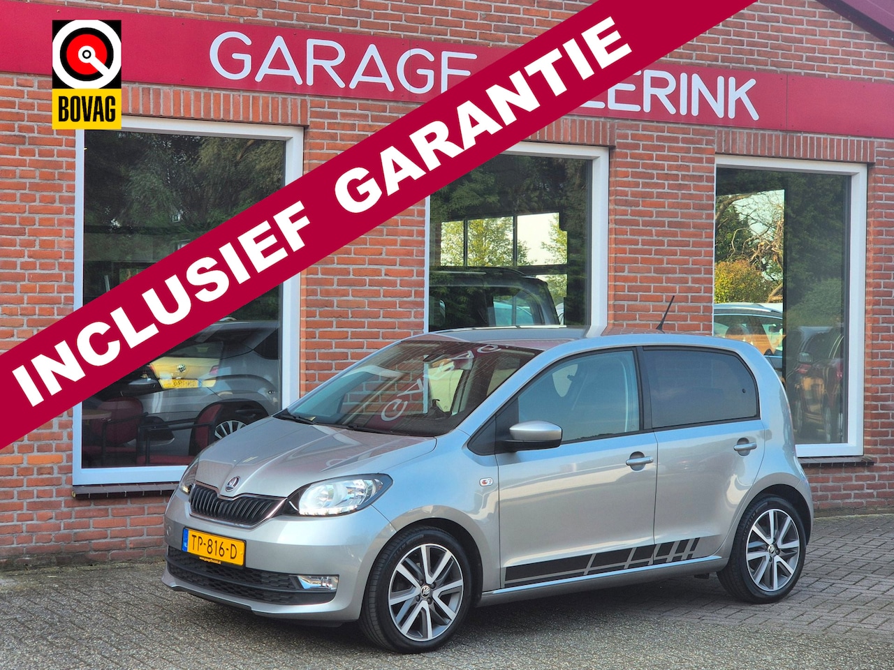 Skoda Citigo - 1.0 Greentech Ambition 60PK 5drs airco, cruise, navi, lmv, dab, bluetooth - AutoWereld.nl