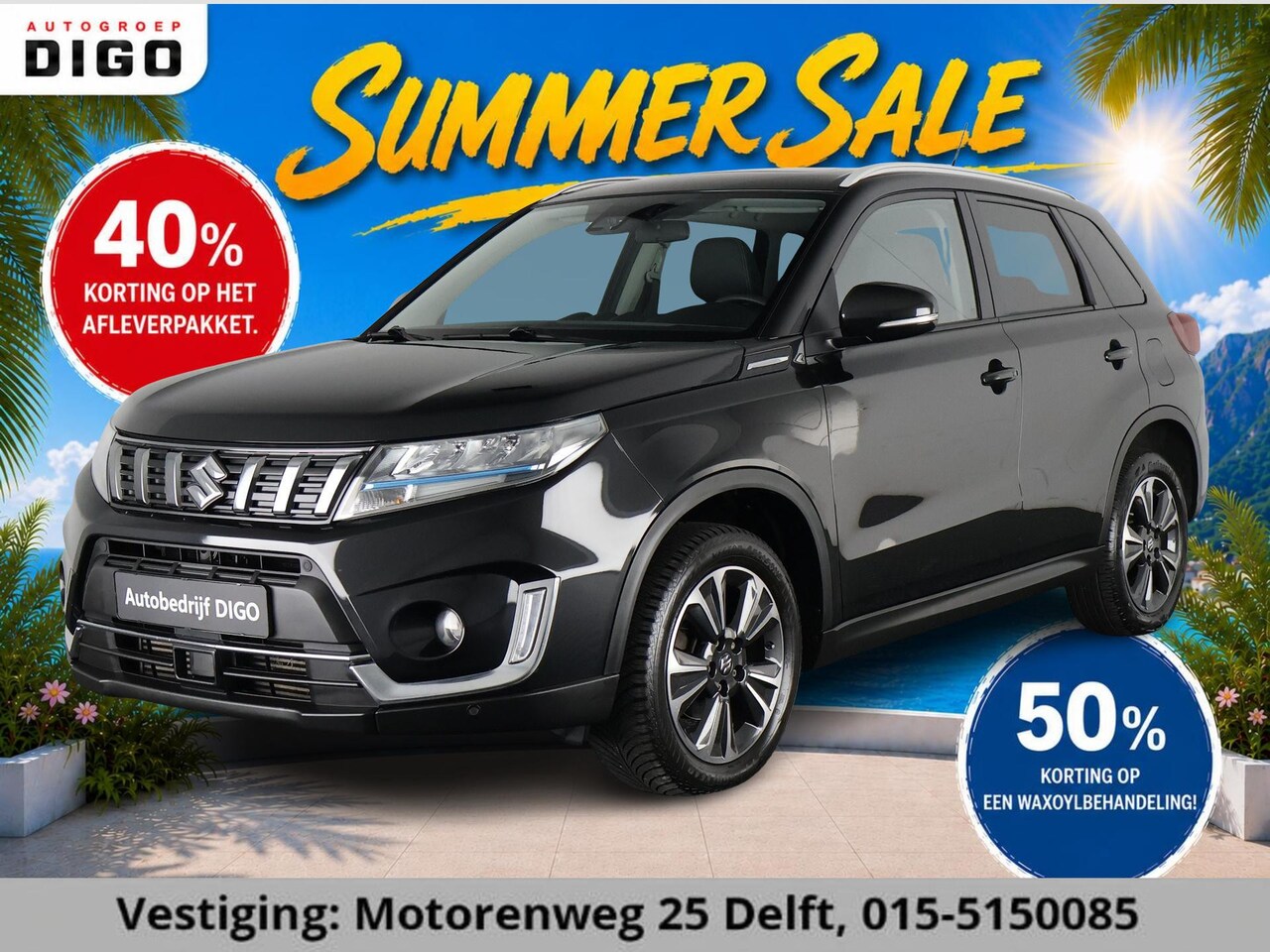 Suzuki Vitara - 1.4 STYLE SMART HYBRID PANODAK NAVI GARANTIE 2033* STOELVERW. PDC.CLIMA.CRUISE.PRIVACY GLA - AutoWereld.nl