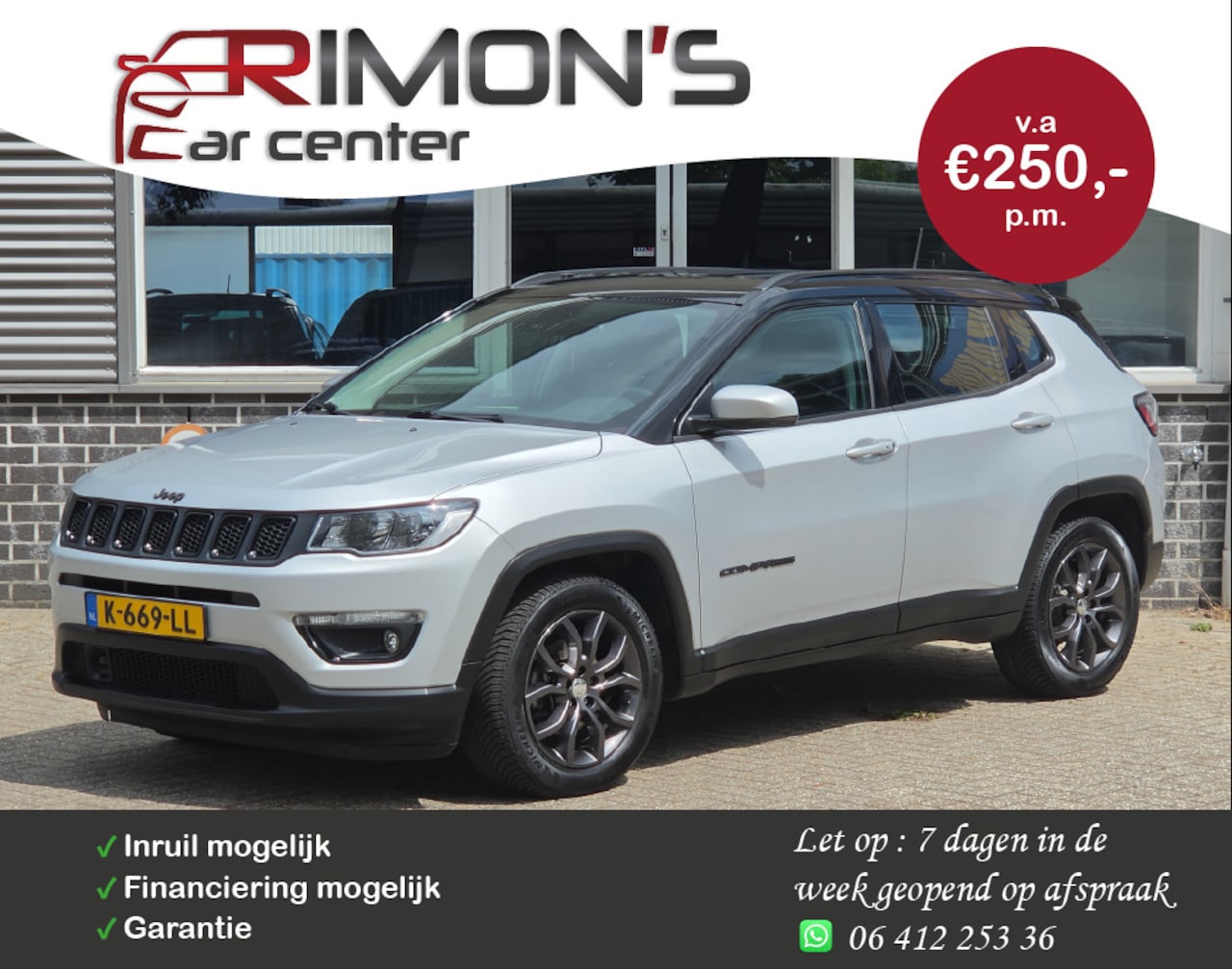 Jeep Compass - 1.3T Night Eagle Liberty Edition Camera Carplay Keylesse Entry - AutoWereld.nl