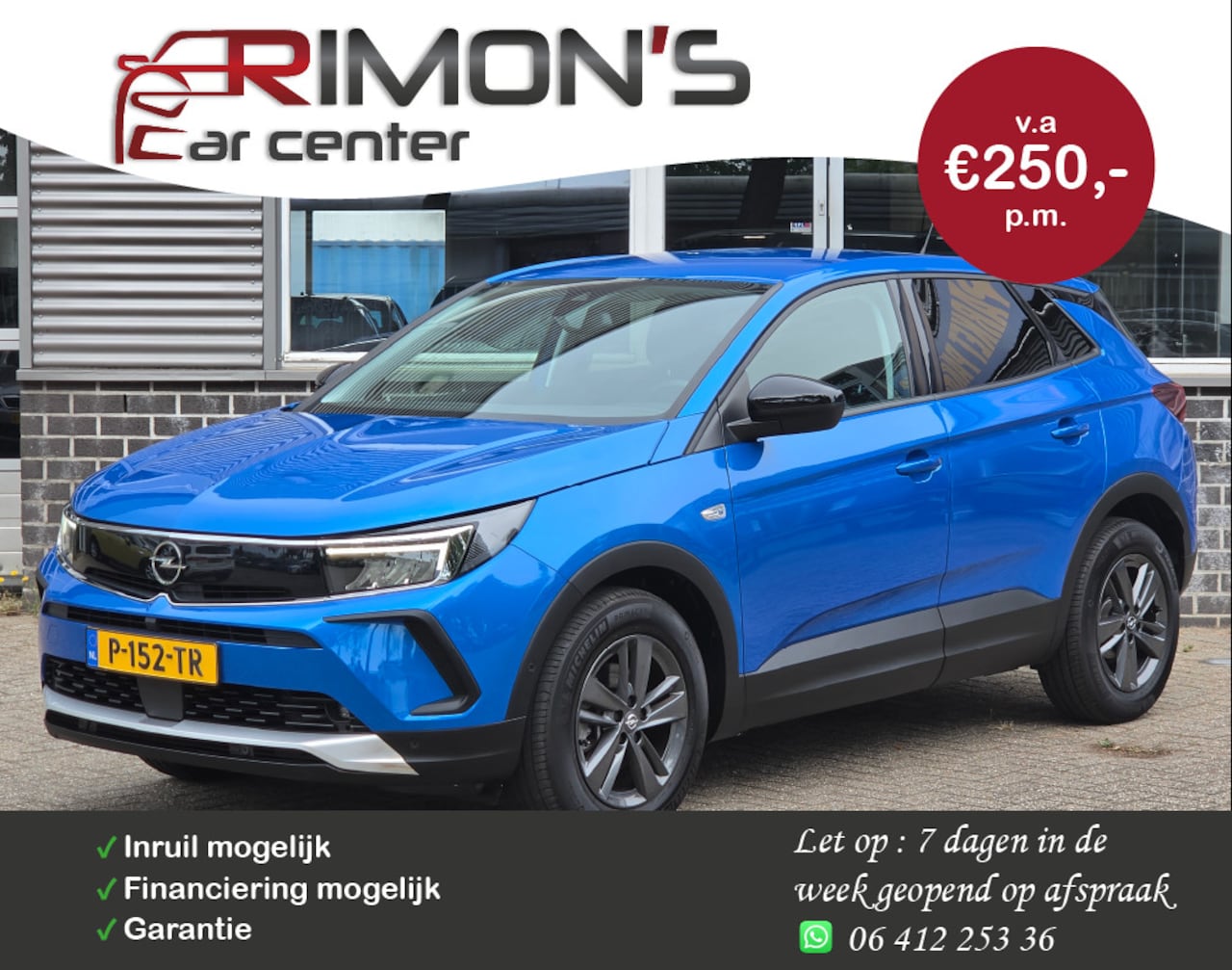 Opel Grandland - 1.2 Turbo Business Edition Carplay 360 Camera Pdc Nap - AutoWereld.nl