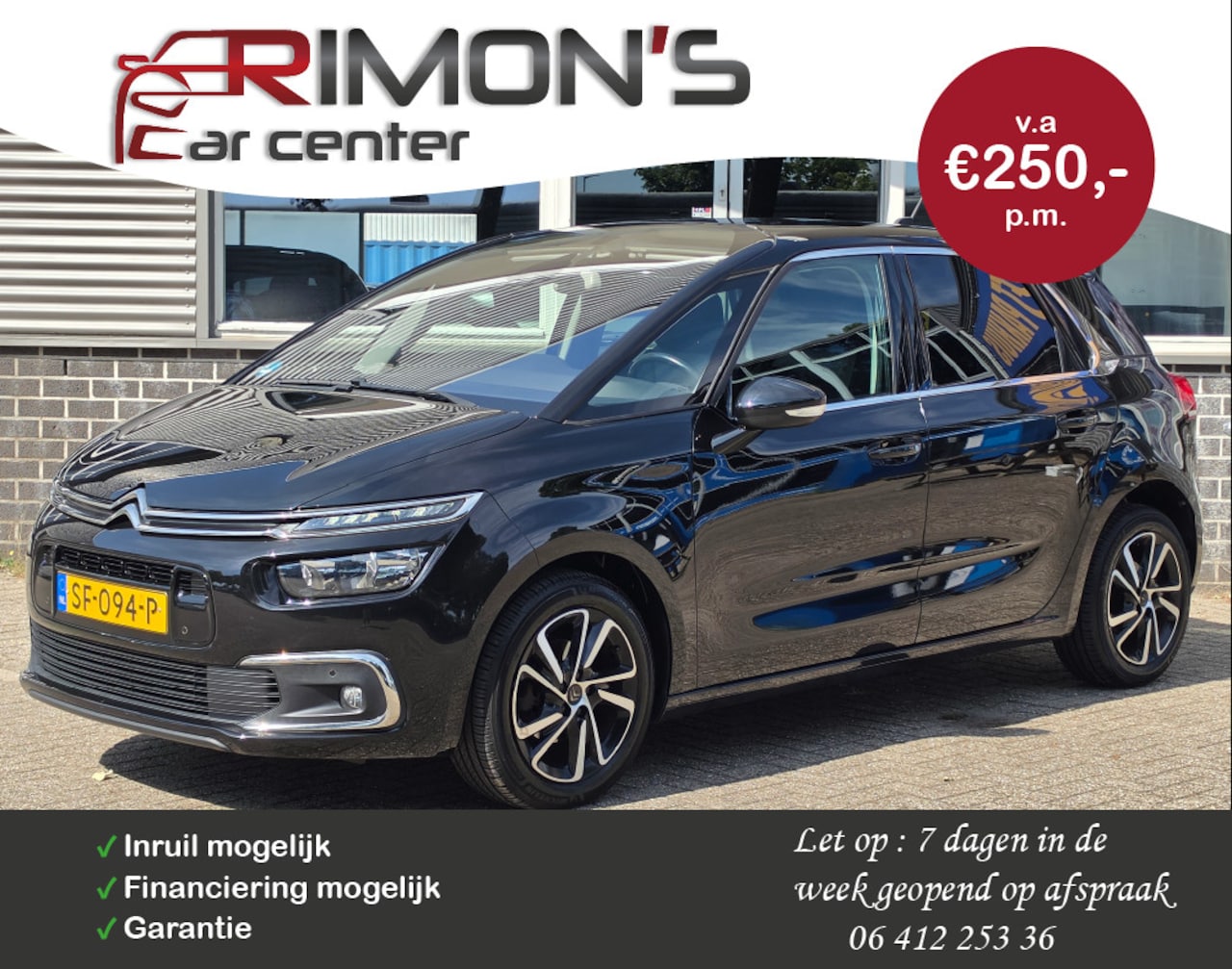 Citroën C4 Picasso - 1.2 PureTech Shine Aut Camera New Dis Riem Carplay Trekhaak - AutoWereld.nl