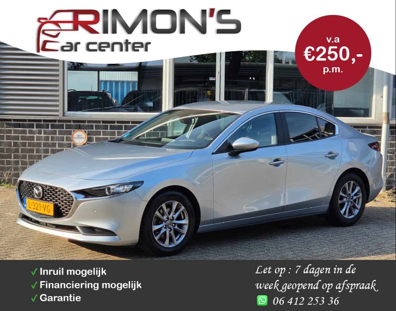 Mazda 3 - 2.0 e-SkyActiv-G M Hybrid 122 Navi Camera Trekhaak - AutoWereld.nl