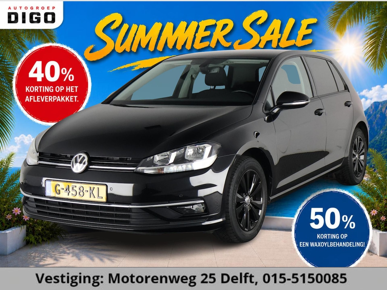 Volkswagen Golf - TSI BLACK EDITION EXECUTIVE PACK GAR TOT 8/2029* NAVI.PDC.PRIVACY.CLIMA - AutoWereld.nl