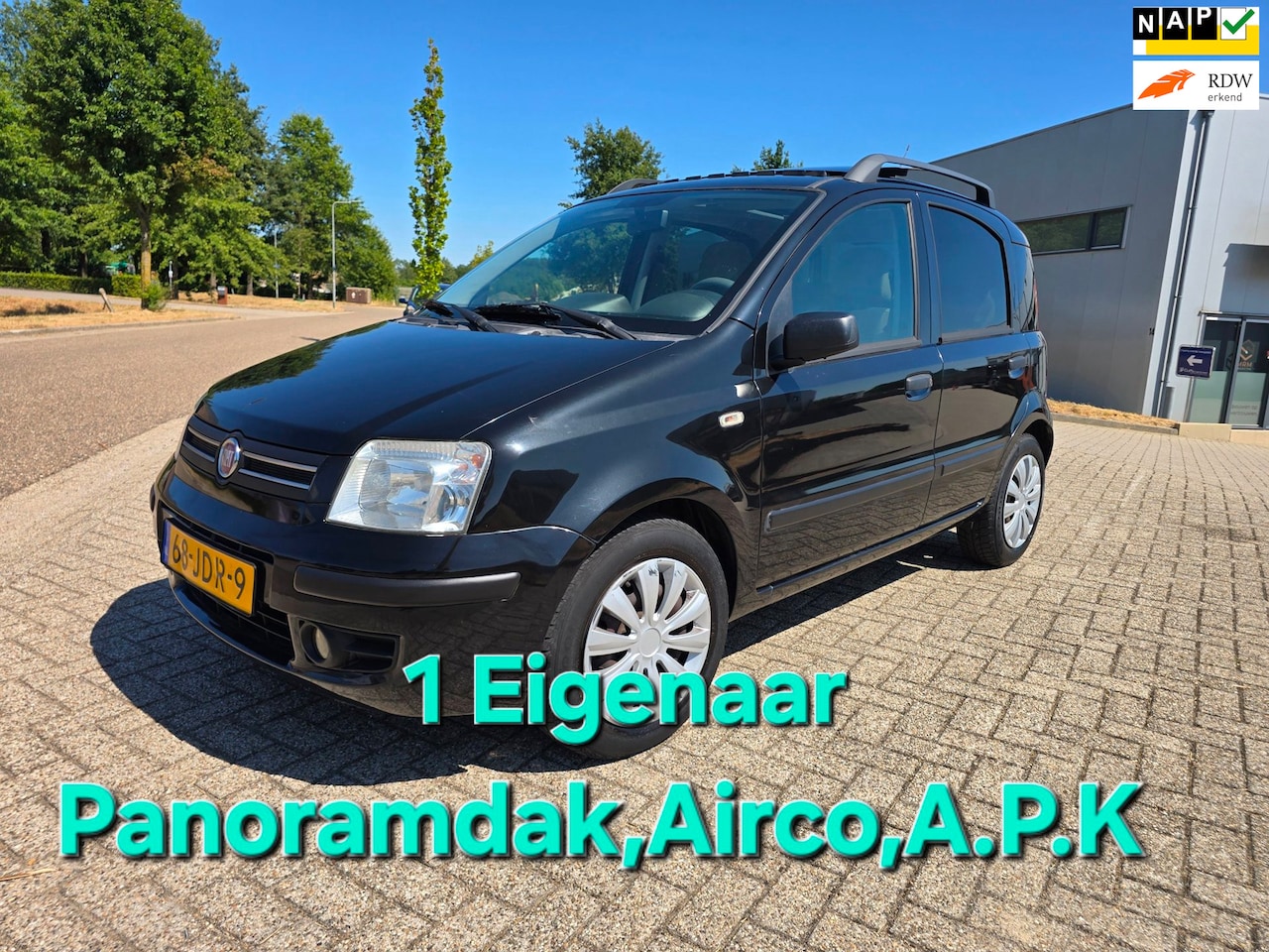 Fiat Panda - 1.2 1 Eigenaar,Panoramdak,Airco,APK - AutoWereld.nl