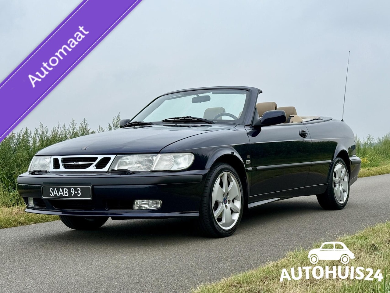 Saab 9-3 Cabrio - 2.0t AUT SE Anniversary NL-AUTO|Midnight Blue|Leder - AutoWereld.nl