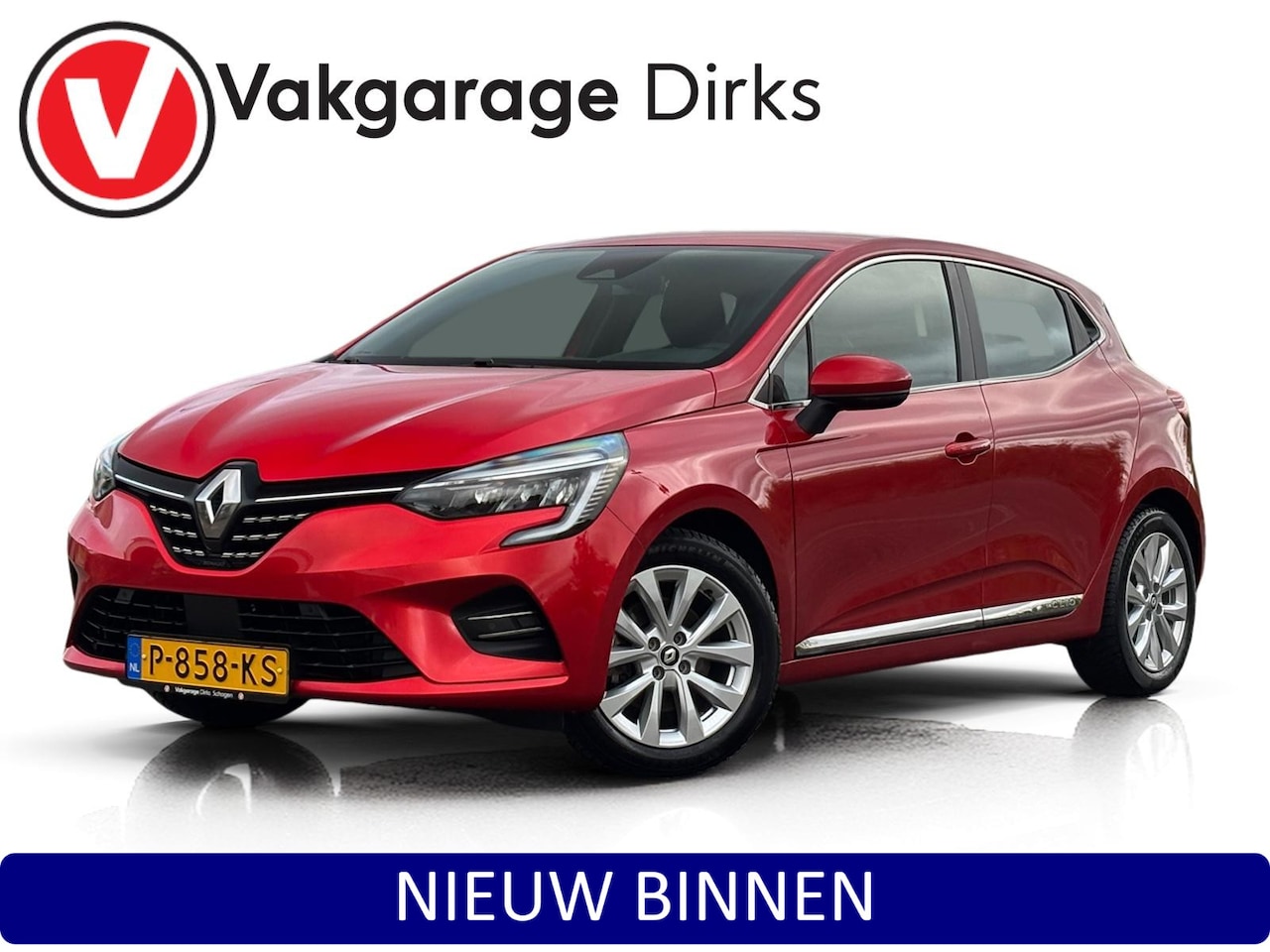 Renault Clio - 1.6 E-Tech Hybrid 140 Intens ✅ LED ✅ Camera ✅ CarPlay - AutoWereld.nl