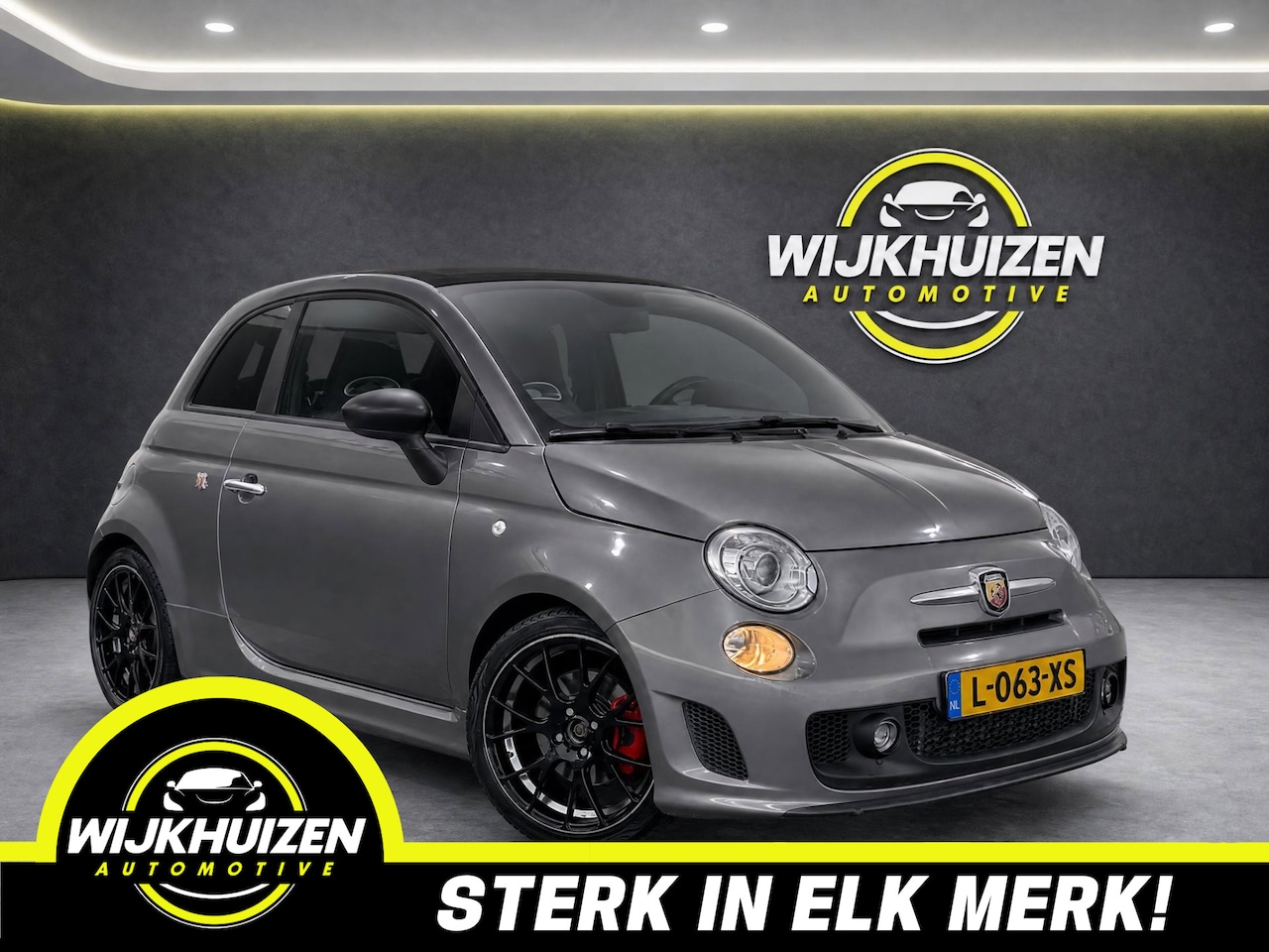 Fiat 500 C - 1.4-16V Abarth Cabrio met 135 PK !!! Leder !!! Climate !!! Nette auto !!! - AutoWereld.nl
