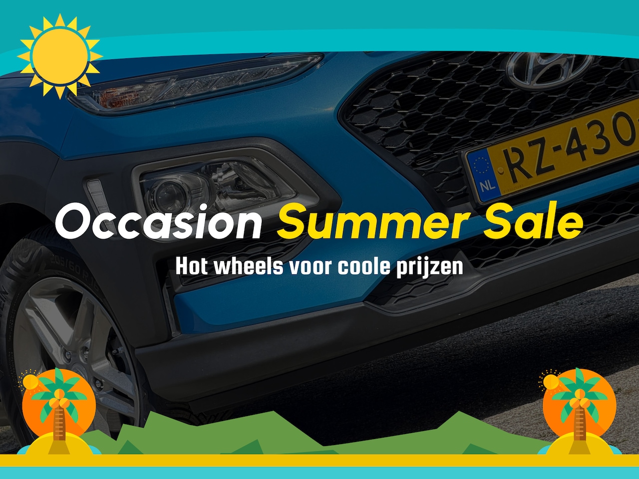 Hyundai Kona - 1.0T Comfort Plus Pack - Blue Lagoon - Carplay/Nav/Camera - AutoWereld.nl