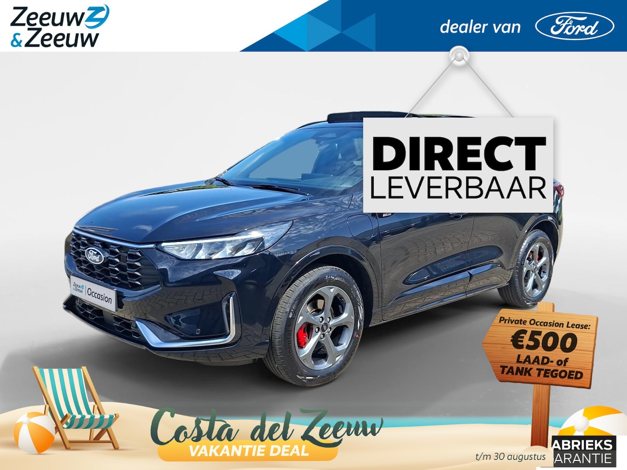 Ford Kuga - 2.5 PHEV ST-Line X | Winterpack | Wegklapbare trekhaak | Kantel / schuifdak | 2100kg trekg - AutoWereld.nl