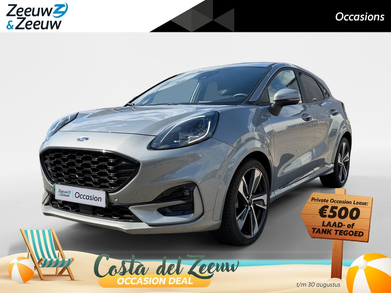 Ford Puma - 1.0 EcoBoost Hybrid ST-Line X | Automaat | Trekhaak | Parkeersensoren voor en achter | Ach - AutoWereld.nl