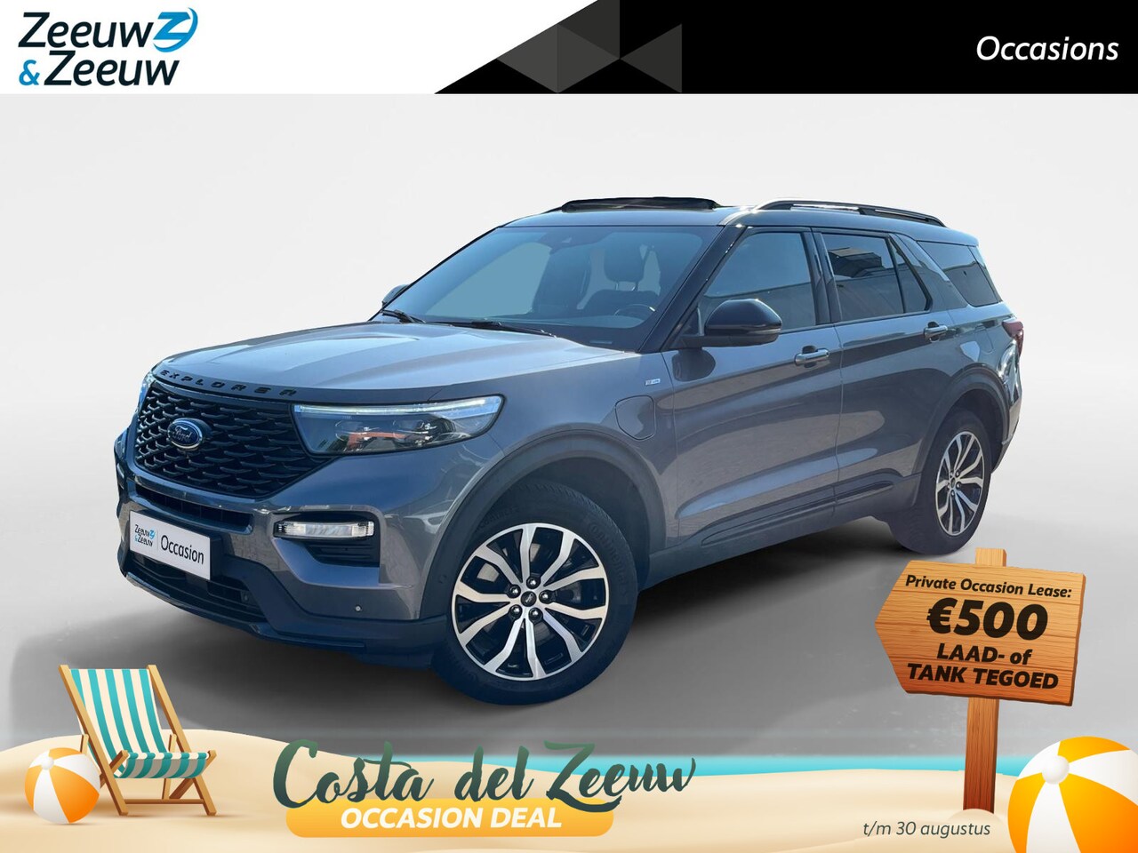 Ford Explorer - 3.0 V6 EcoBoost PHEV ST-Line |7 persoons| Allweatherbanden| Apple Carplay/Android Auto|Ron - AutoWereld.nl