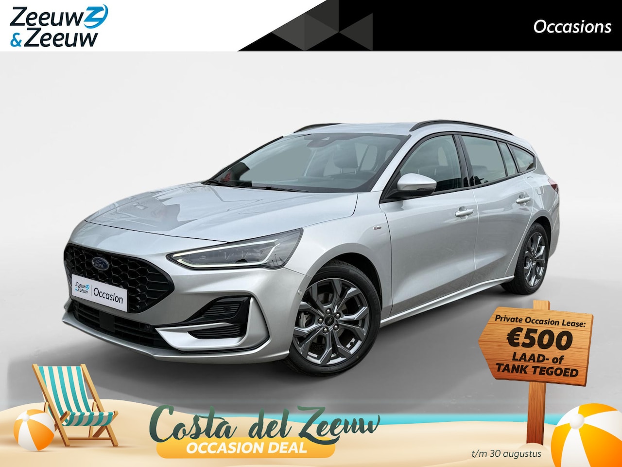 Ford Focus Wagon - 1.0 EcoBoost Hybrid ST Line | Drive Assistance Pack | BLIS | Adaptive Cruise Control | Cam - AutoWereld.nl