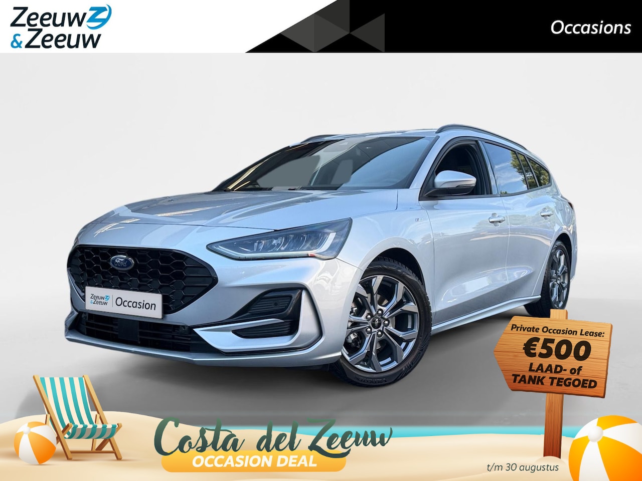 Ford Focus Wagon - 1.0 EcoBoost Hybrid ST Line | Winter Pack | Cruise Control | Climate Control | Navigatie | - AutoWereld.nl