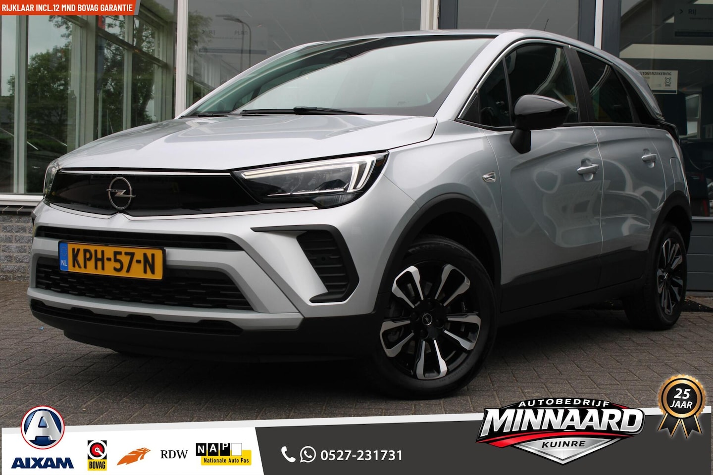 Opel Crossland - 1.2 Turbo Elegance|Navi|Pdc|Clima|Camera - AutoWereld.nl