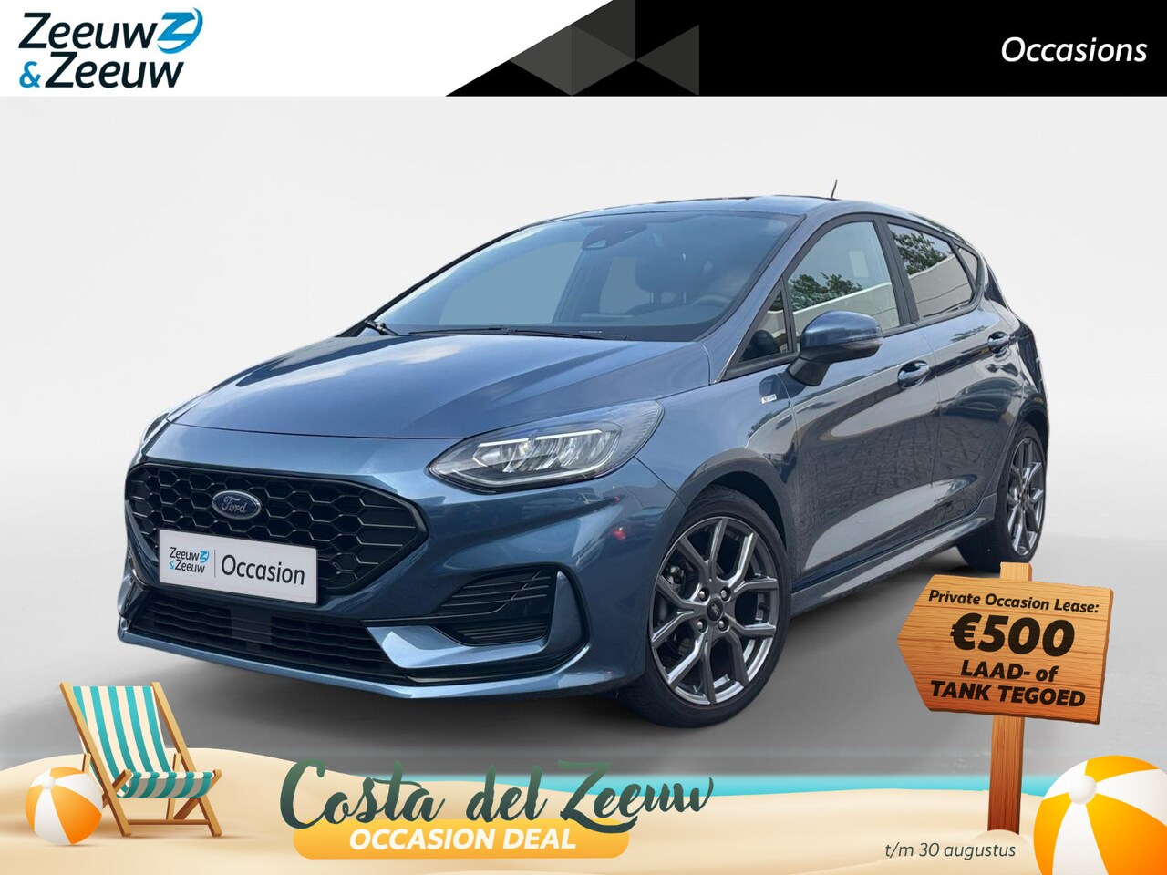 Ford Fiesta - 1.0 EcoBoost Hybrid ST-Line X | 1e Eigenaar | Achteruitrijcamera | Climate Control | Keyle - AutoWereld.nl