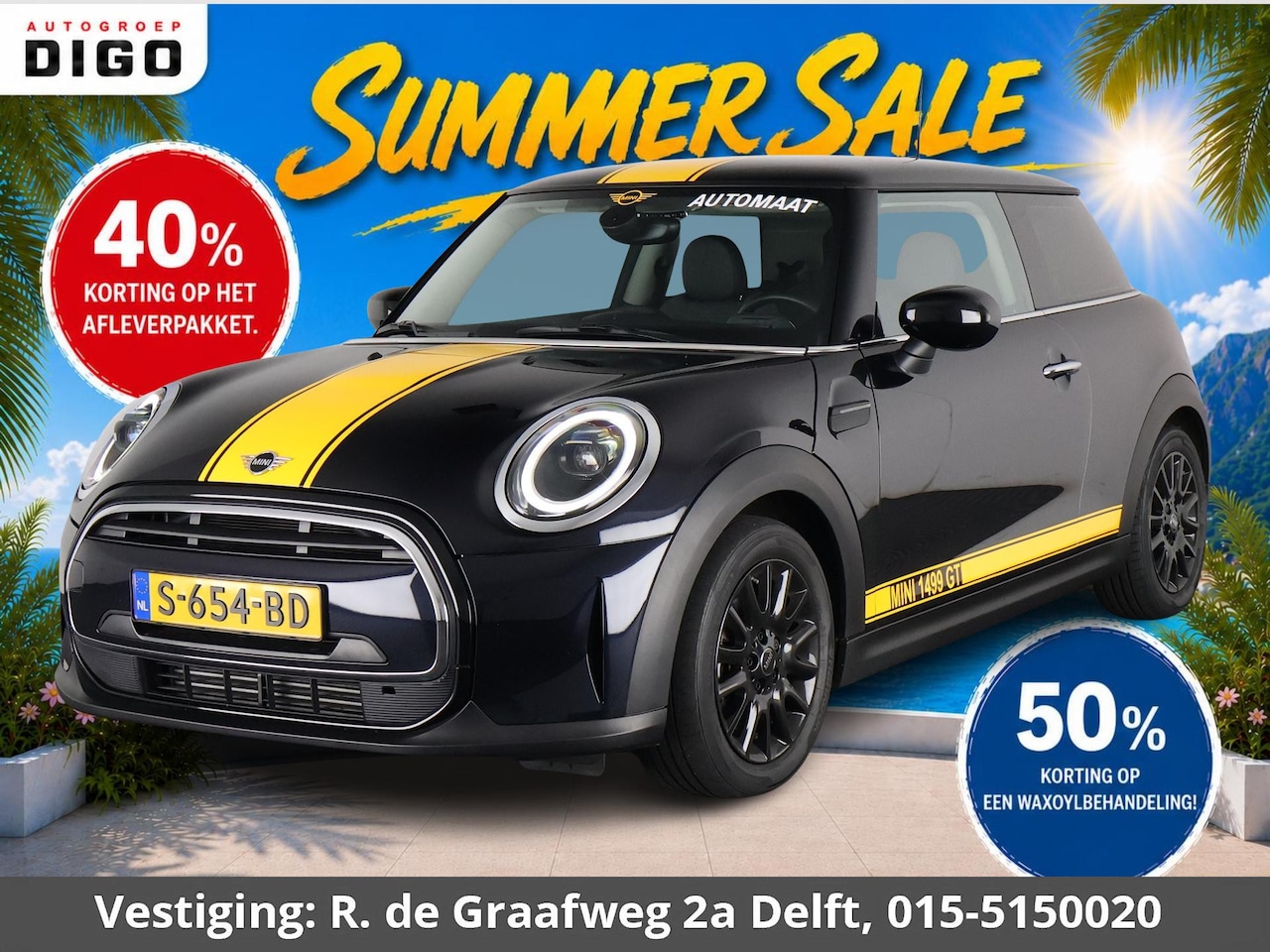 MINI 3-Deurs - 1.5 Cooper Sports 1499 GT PACK Automaat - AutoWereld.nl