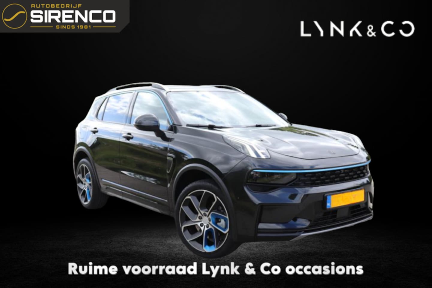 Lynk & Co 01 - 1.5 | ruime voorraad | zwart & blauw | 360 camera | panoramadak | - AutoWereld.nl