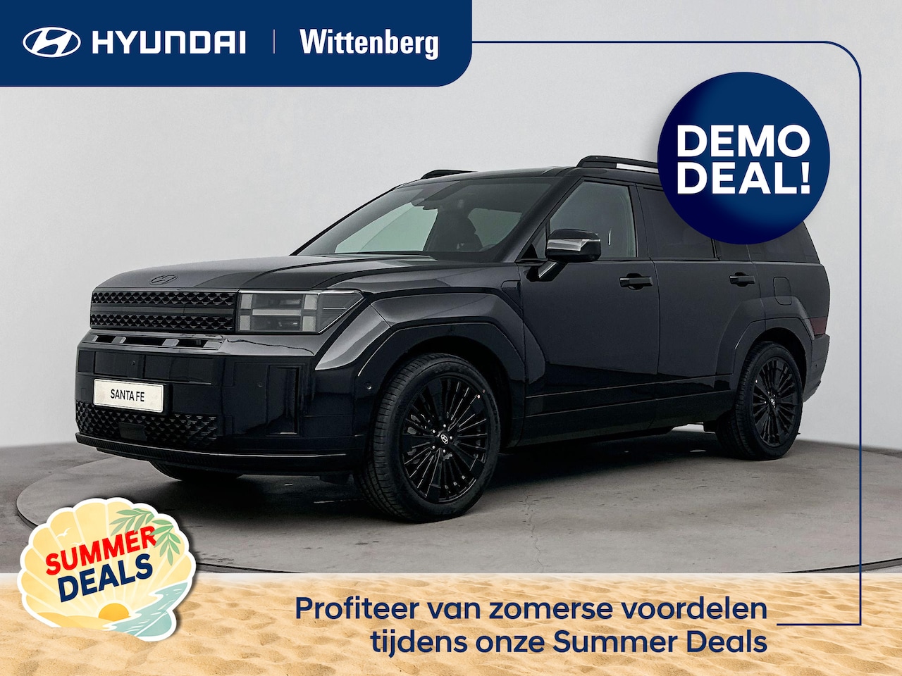 Hyundai Santa Fe - 1.6 T-GDI PHEV Black Line 4WD 7p | TREKHAAK | - AutoWereld.nl