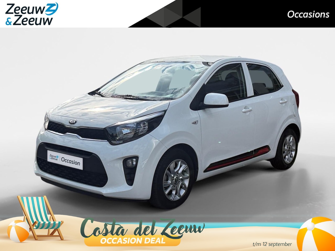 Kia Picanto - 1.0 MPi DynamicLine | Cruise Control | Airco | LM Velgen | Navigatie | Camera | Rode Detai - AutoWereld.nl