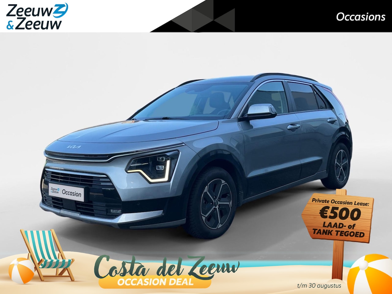 Kia Niro - 1.6 GDi Hybrid DynamicLine | Two-Tone | Trekhaak | Climate control | Navigatie | Cruise co - AutoWereld.nl