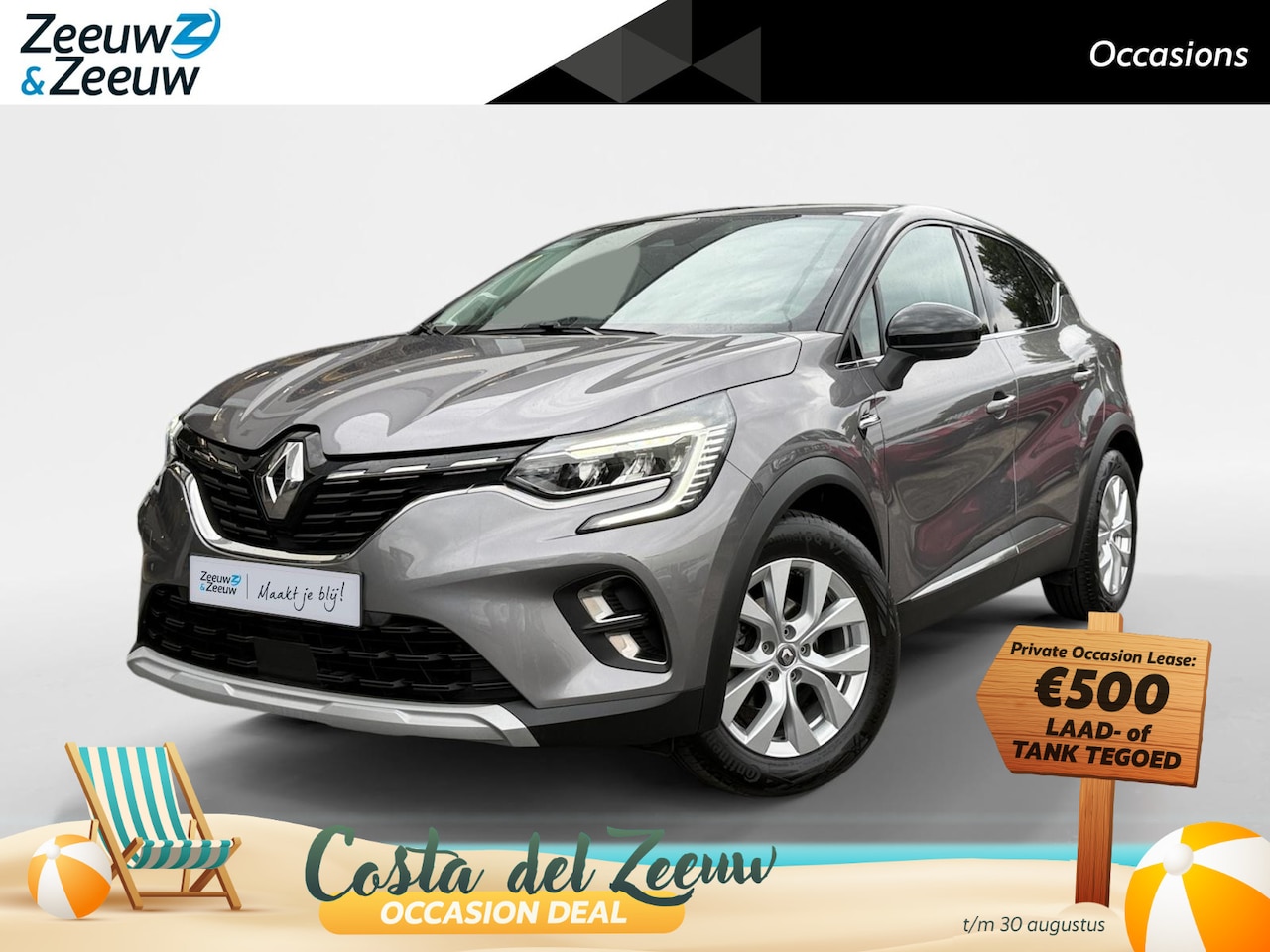 Renault Captur - 1.0 TCe 90 Intens | HOGE ZIT | TREKHAAK | APPLE / ANDROID CARPLAY | CRUISE/CLIMATE CONTROL - AutoWereld.nl