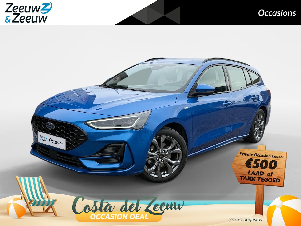 Ford Focus Wagon - 1.0 EcoBoost Hybrid ST Line | Adaptive Cruise Control | Navigatie | Apple Carplay | Androi - AutoWereld.nl