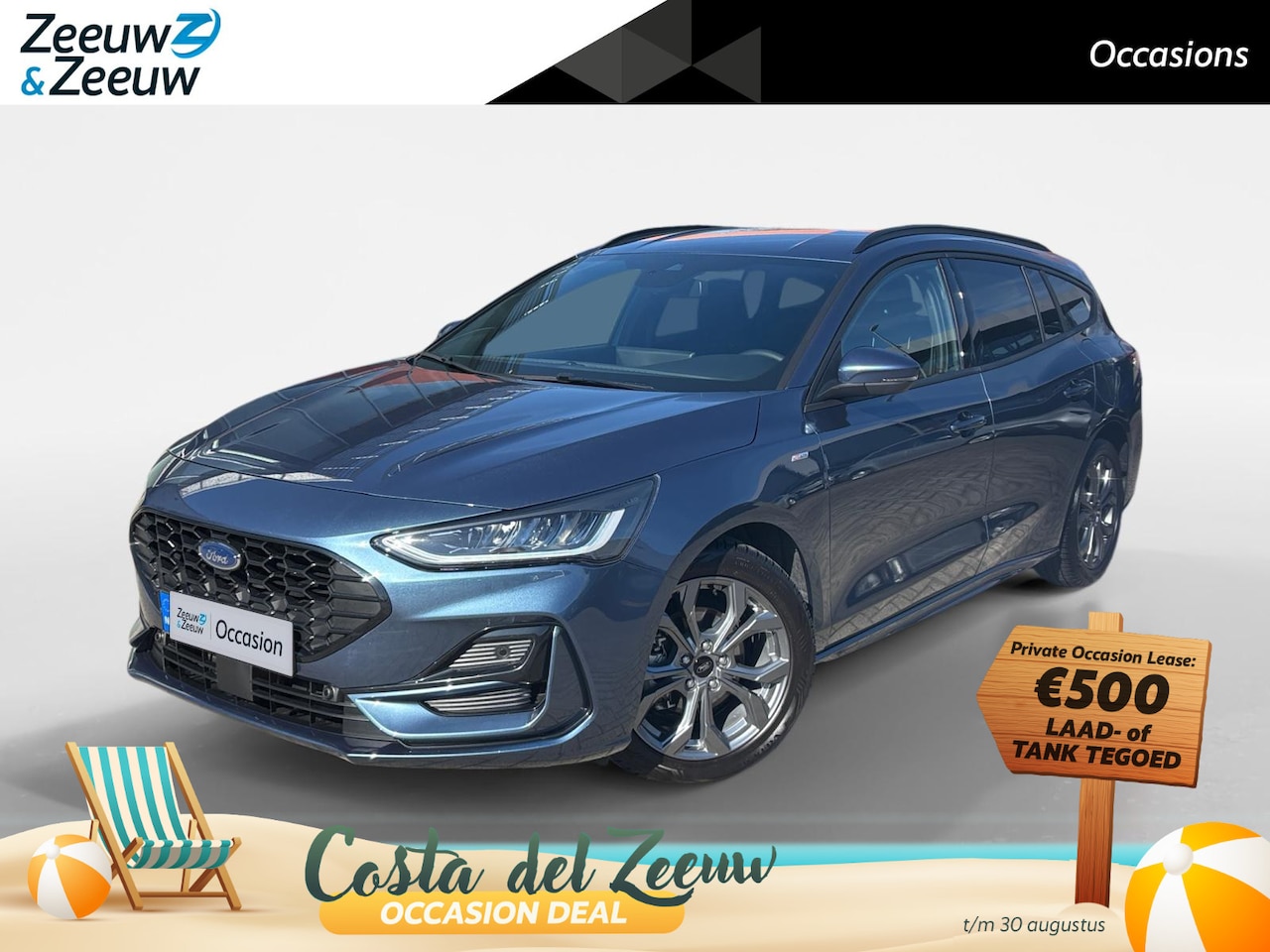 Ford Focus Wagon - 1.0 EcoBoost Hybrid ST Line Apple Carplay/Android Auto| Winter Package| 12 maanden Bovag g - AutoWereld.nl