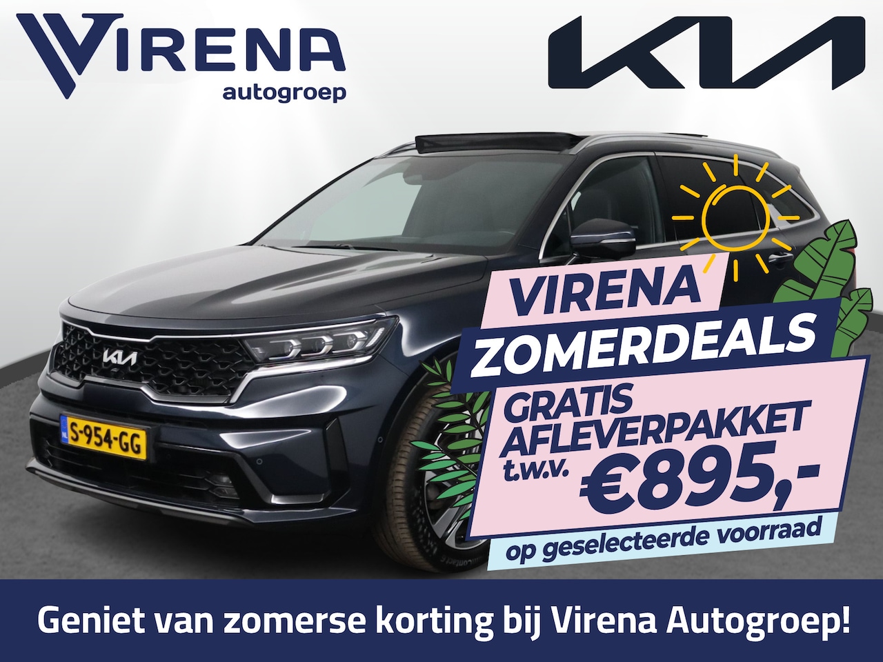 Kia Sorento - 1.6 T-GDI Hybrid 2WD ExecutiveLine 5p. - Schuif-/kanteldak - Stoelverwarming-/ventilatie - - AutoWereld.nl