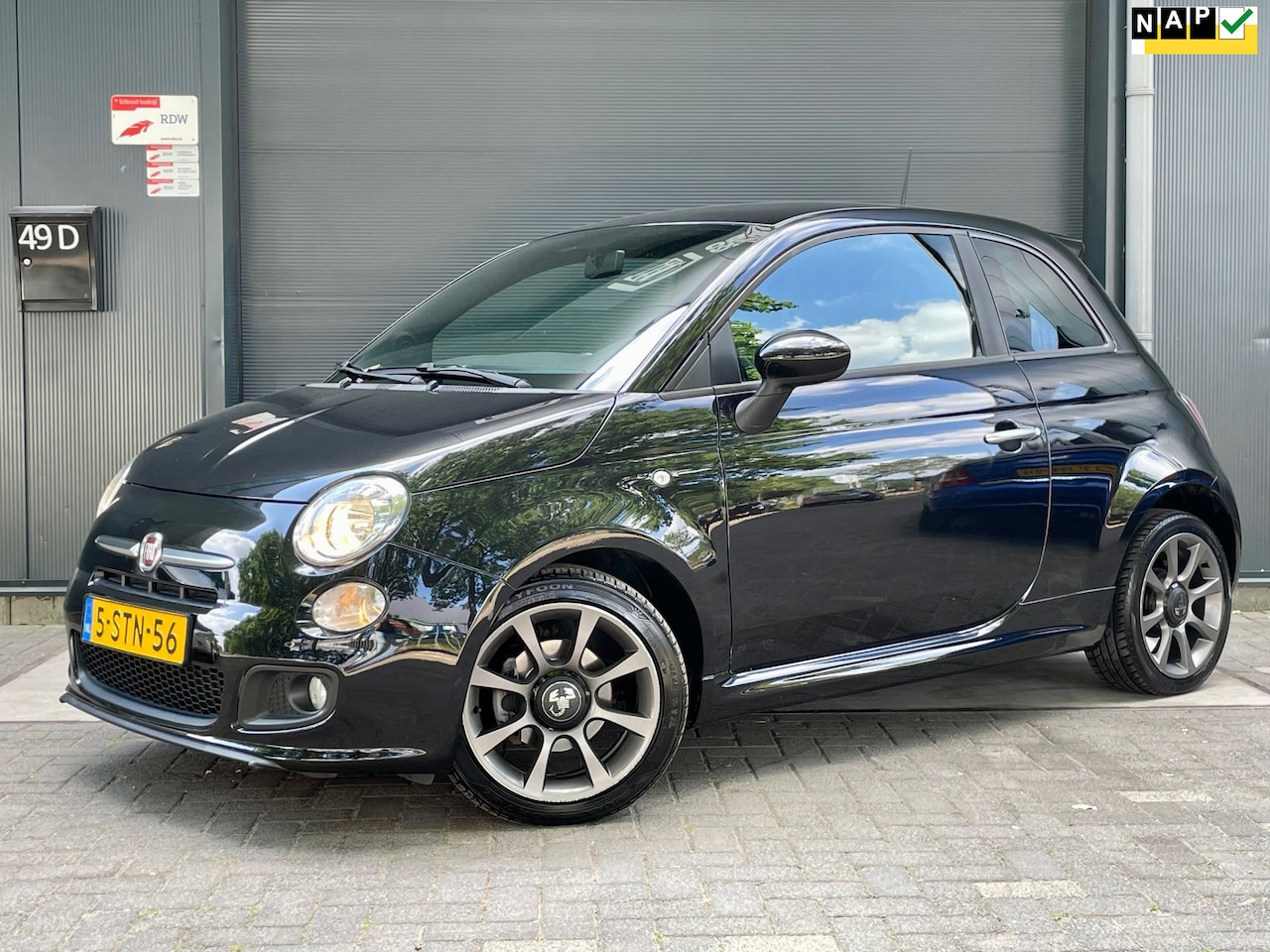 Fiat 500 - 0.9 TwinAir 500S 2EIG NAP AIRCO ALCANTARA LEER MF STUUR AUX START STOP - AutoWereld.nl