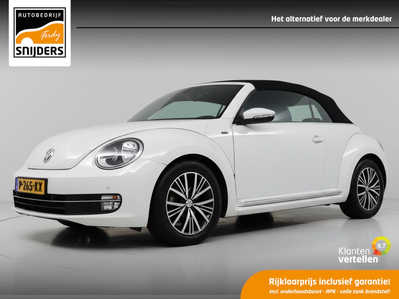 Volkswagen Beetle Cabriolet - 1.2 TSI Allstar Exclusive Series!! 100% Onderhouden! | Navi | Cruise | PDC/Camera - RIJKLA - AutoWereld.nl