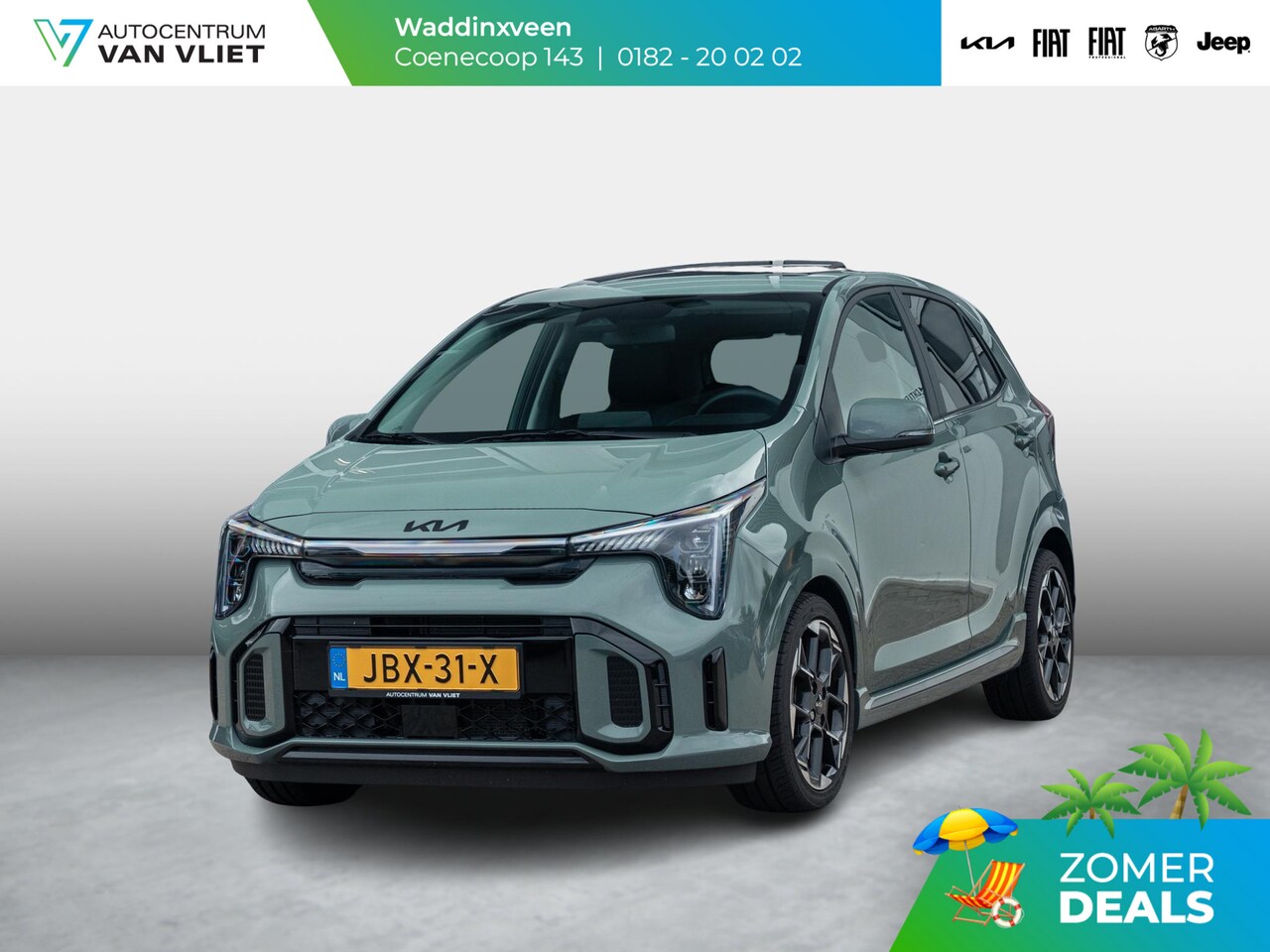 Kia Picanto - 1.0 DPI GT-Line | Automaat | 16" | Navi | Clima | Stoel&Stuur Verw. | PDC | Camera l Zwart - AutoWereld.nl