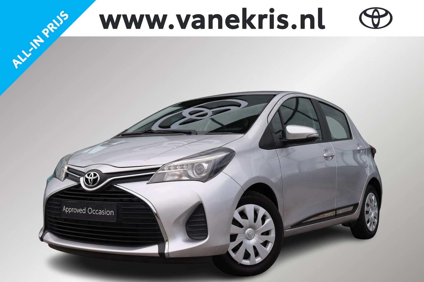 Toyota Yaris - 1.3 VVT-i Aspiration 1.3 VVT-i Aspiration, Bluetooth, Airco, cruise control, Parkeercamera, Start/Stop. - AutoWereld.nl