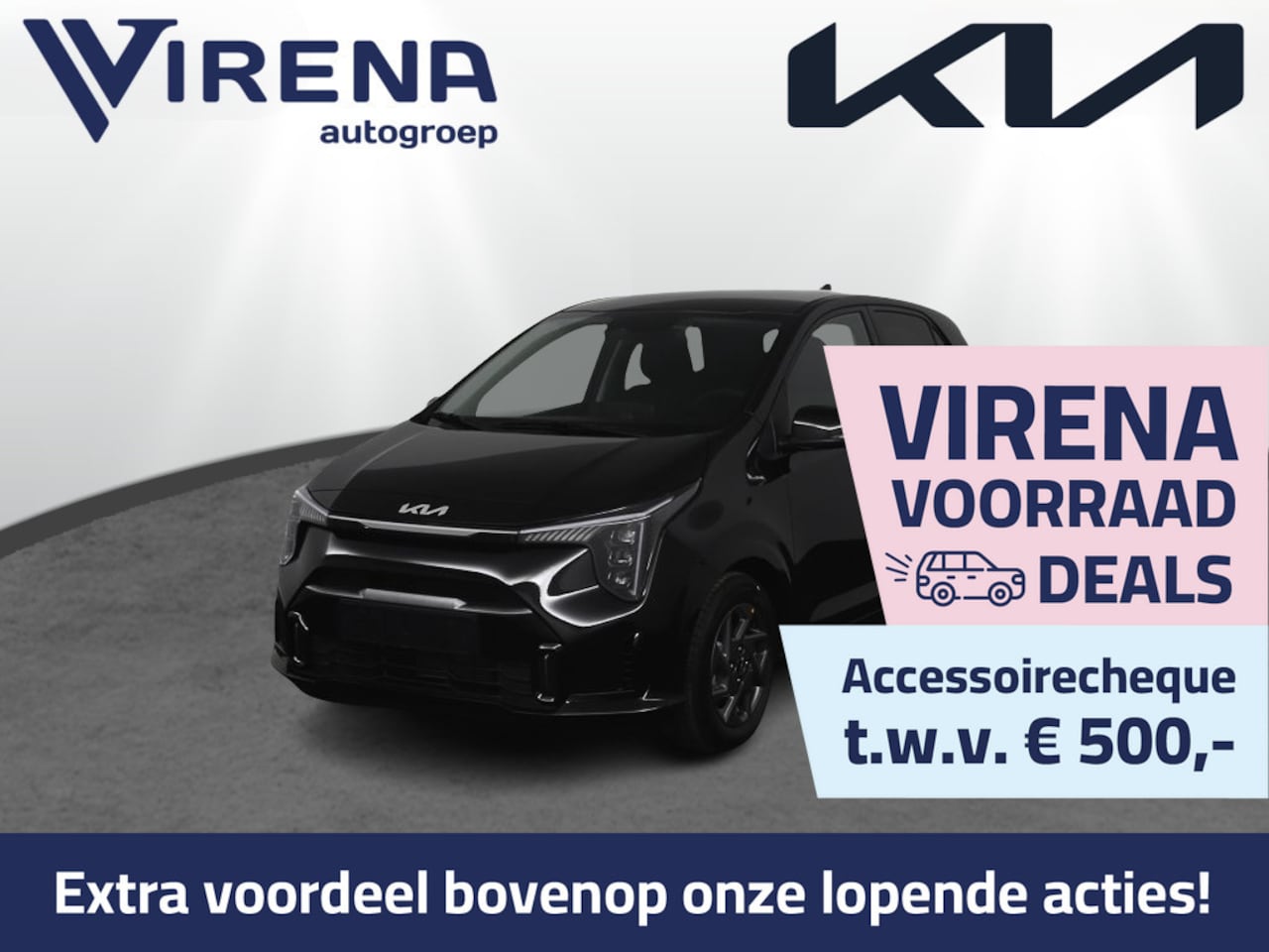 Kia Picanto - 1.0 GDi DynamicPlusLine - Navigatie - Achteruitrijcamera - Apple & Android Carplay - Nieuw - AutoWereld.nl