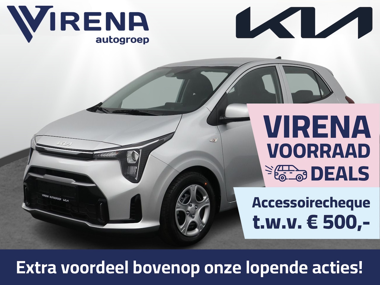 Kia Picanto - 1.0 GDi DynamicLine Automaat - Prijs incl. inruilpremie - Navigatie - Cruise control - Cam - AutoWereld.nl