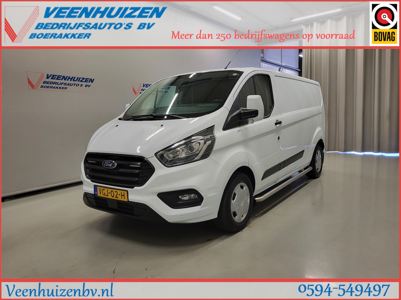 Ford Transit Custom - 2.0TDCI 130pk L2/H1 Inrichting 2800kg Trekkracht Euro 6! - AutoWereld.nl