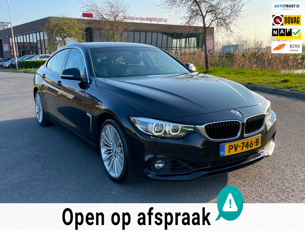 BMW 4-serie Gran Coupé - 418i High Executive 418i High Executive, Aut, 5drs, Leder, Cruise, Pdc, Stoelverw, 2e eig afk, Geen import, Na - AutoWereld.nl