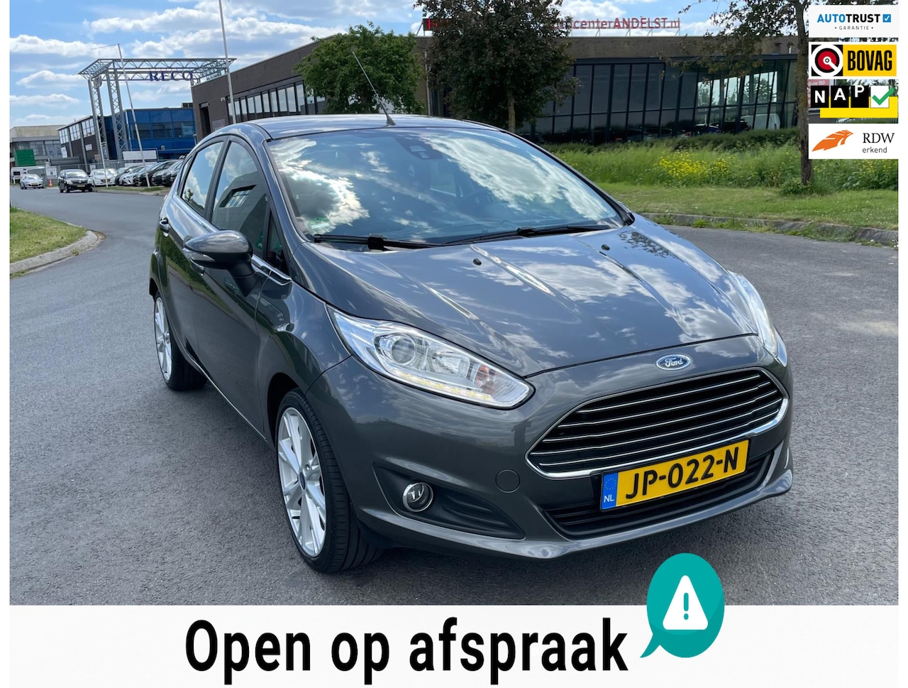 Ford Fiesta - 1.0 EcoBoost Titanium 1.0 EcoBoost Titanium, Aut, 5drs, Trekhaak, Navi, Cruise, Pdc, Geen import, Nap, Volledig - AutoWereld.nl