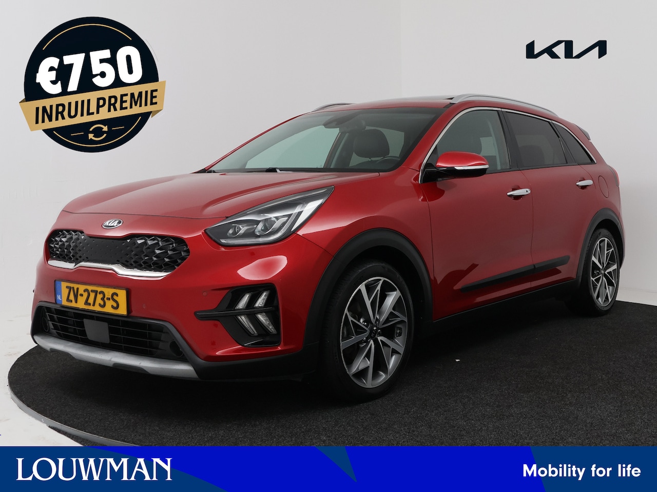 Kia Niro - 1.6 GDi Hybrid ExecutiveLine | Trekhaak | schuif-/kanteldak | Lederen bekleding | €750-inr - AutoWereld.nl