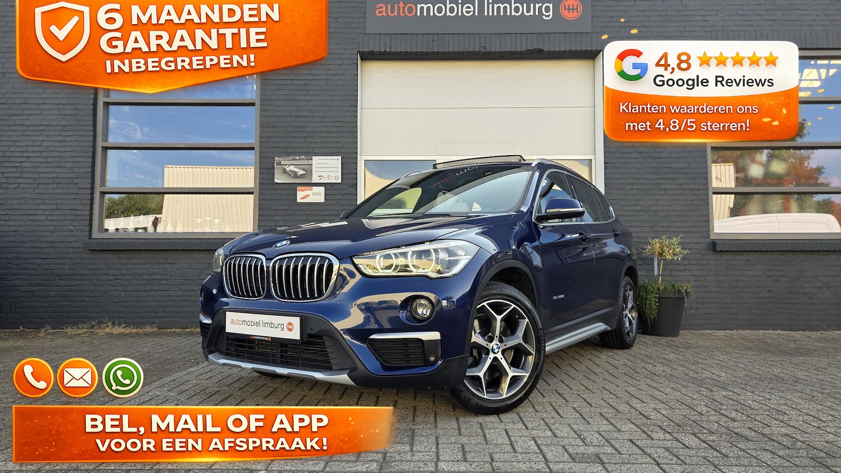 BMW X1 - sDrive20i AUTOMAAT | LED | HEAD-UP | PANORAMADAK | LEDER OYSTER - AutoWereld.nl