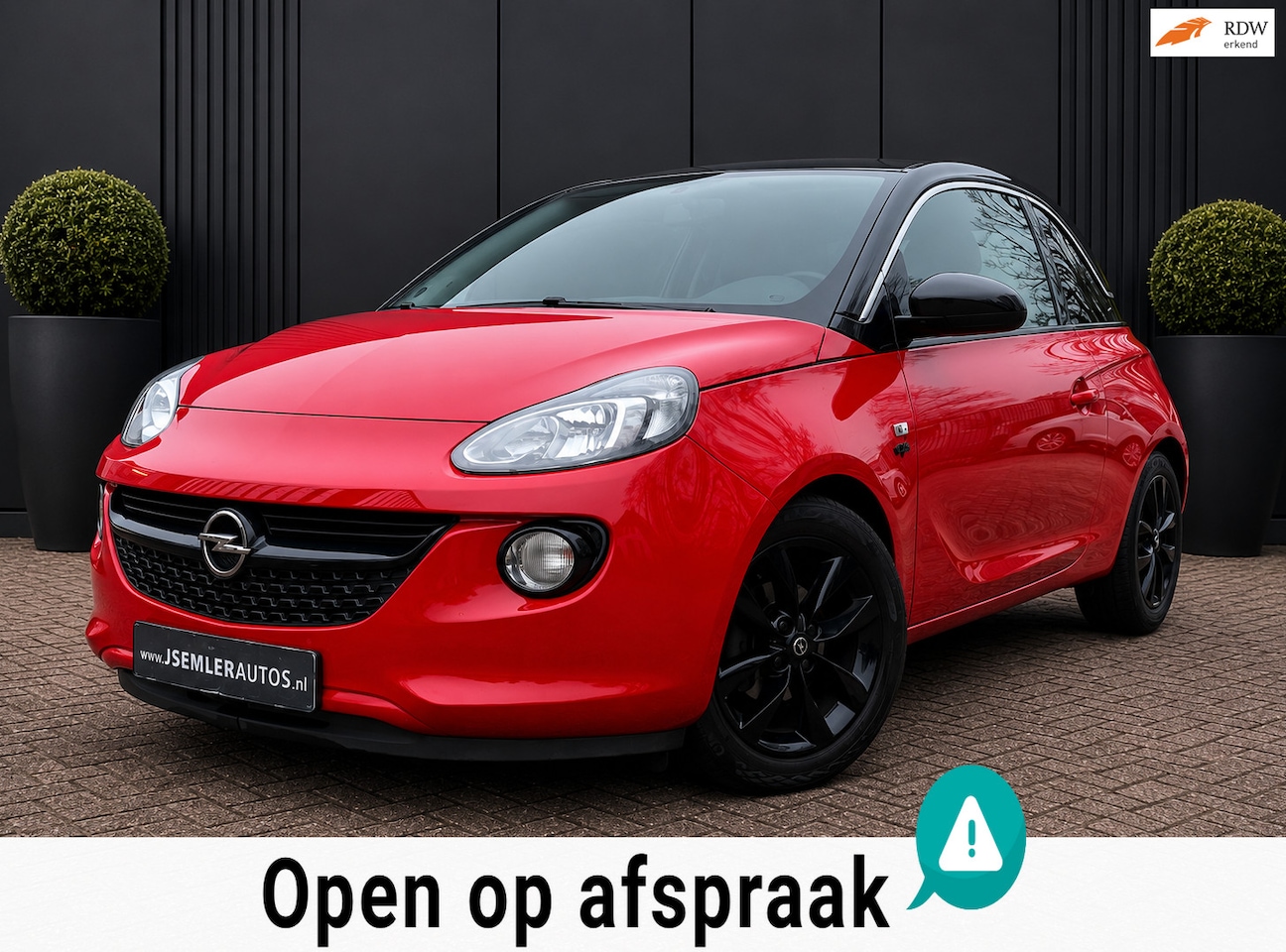 Opel ADAM - RED&BLACK OPC-LINE GR.SCHERM AIRCO APK 26-03-2027 - AutoWereld.nl