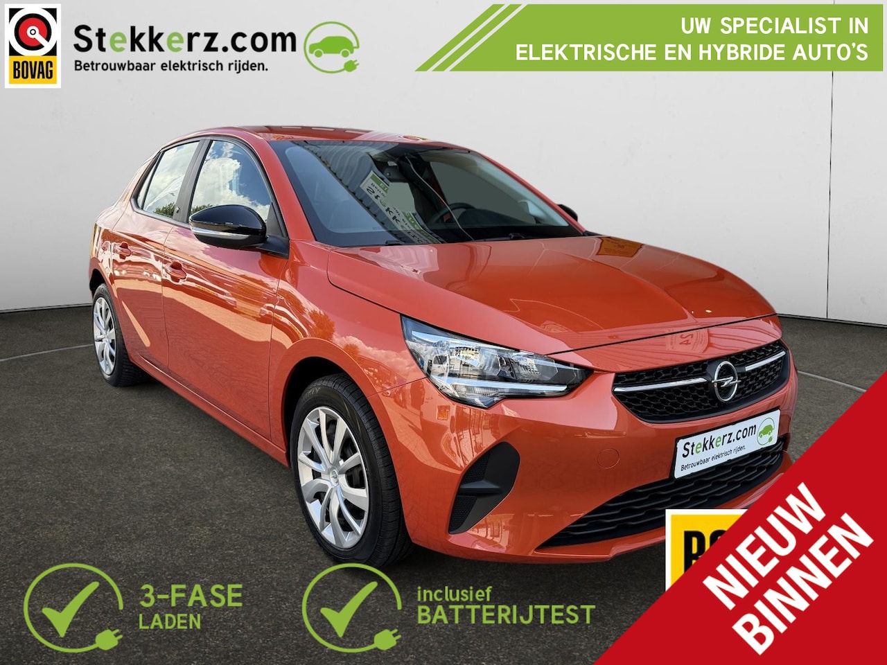 Opel Corsa-e - Edition 50 kWh 3-Fase, Warmtepomp, SOH 100%,All-in prijs incl. 12 Maanden Bovag - AutoWereld.nl