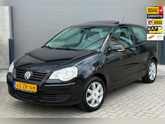 Volkswagen Polo - 1.4-16V HL Zwart 2008 NAP|NWE APK|SCHUIFDAK