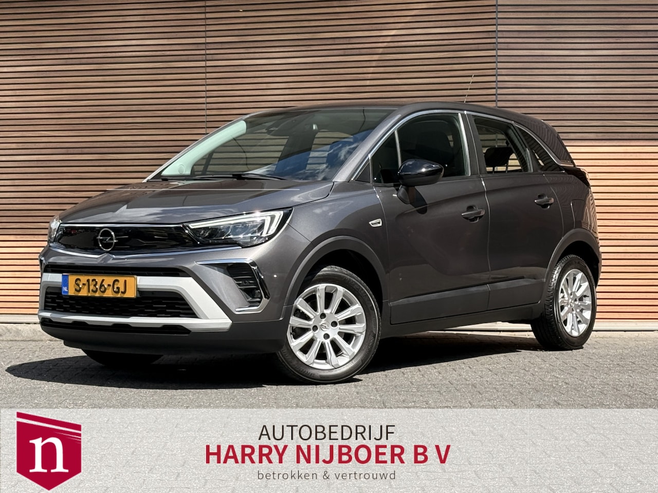 Opel Crossland - 1.2 Turbo Elegance LED / Camera / Clima / Navi / Dealer onderhouden! - AutoWereld.nl