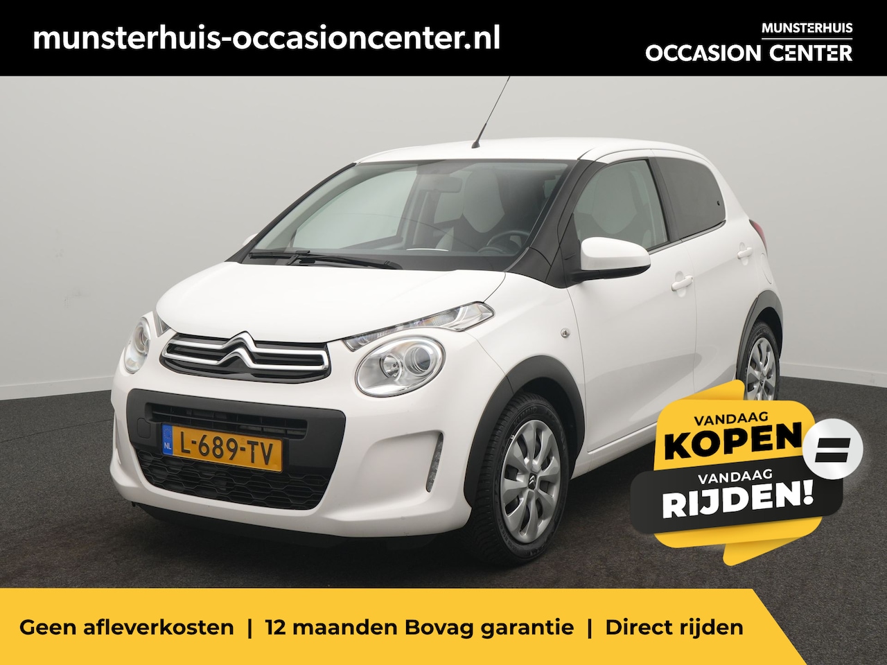 Citroën C1 - 1.0 VTi Millenium - RIJKLAARPRIJS - All Seasonbanden - Apple Carplay - Android Auto - Airc - AutoWereld.nl