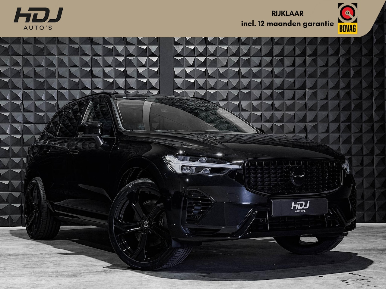 Volvo XC60 - 2.0 T6 Plug-in hybrid AWD All Black | Pano | 20" | Memo 2x | Leer | Winter pakket | Camera - AutoWereld.nl