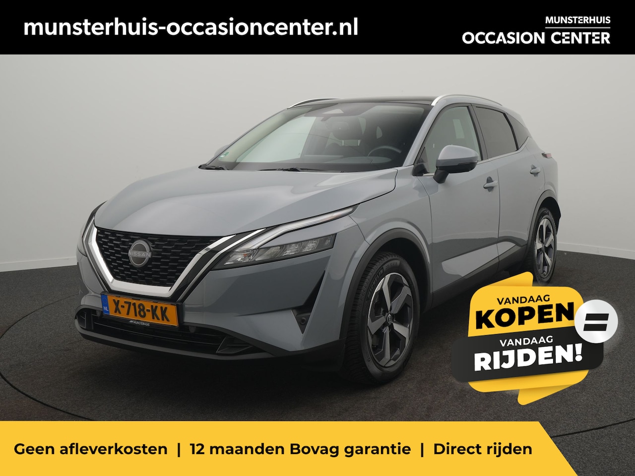 Nissan Qashqai - 1.3 MHEV Xtronic N-Connecta - RIJKLAARPRIJS - All Seasonbanden - Rondomzichtcamera - Panor - AutoWereld.nl
