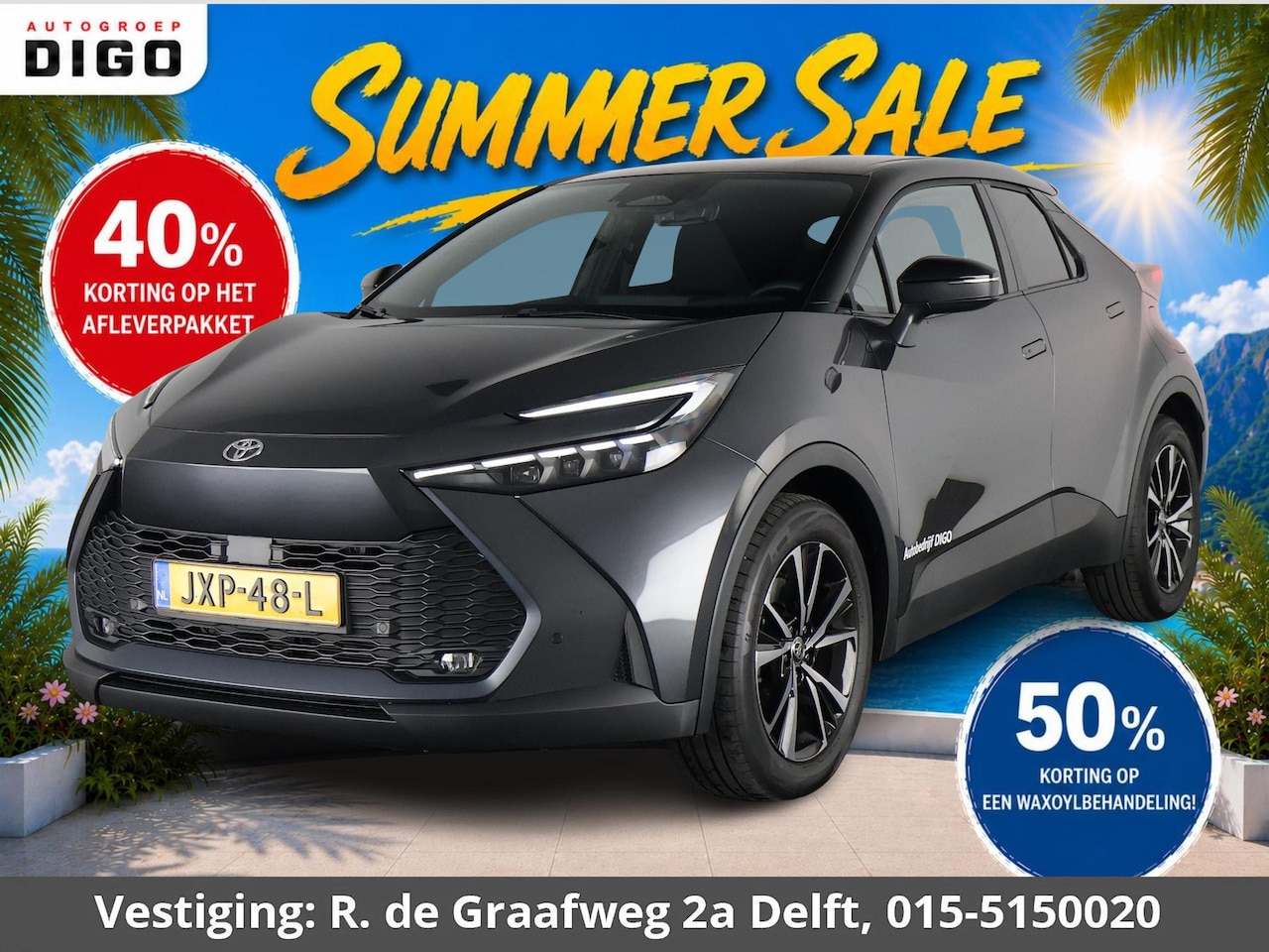 Toyota C-HR - 2.0 Plug-in Hybrid 220 Dynamic | Stuur-/ & Stoelverwarming | Dodehoek detectie | Elektrisc - AutoWereld.nl